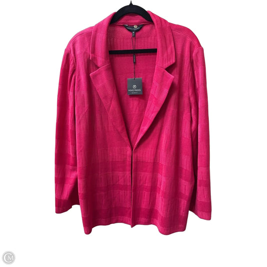 Blazer By Ming Wang In Pink, Size: 3x