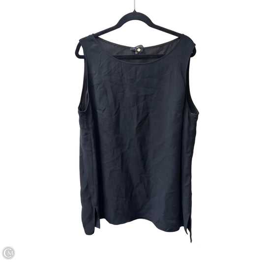 Tank Top Designer By Lafayette 148 In Black, Size: 2x