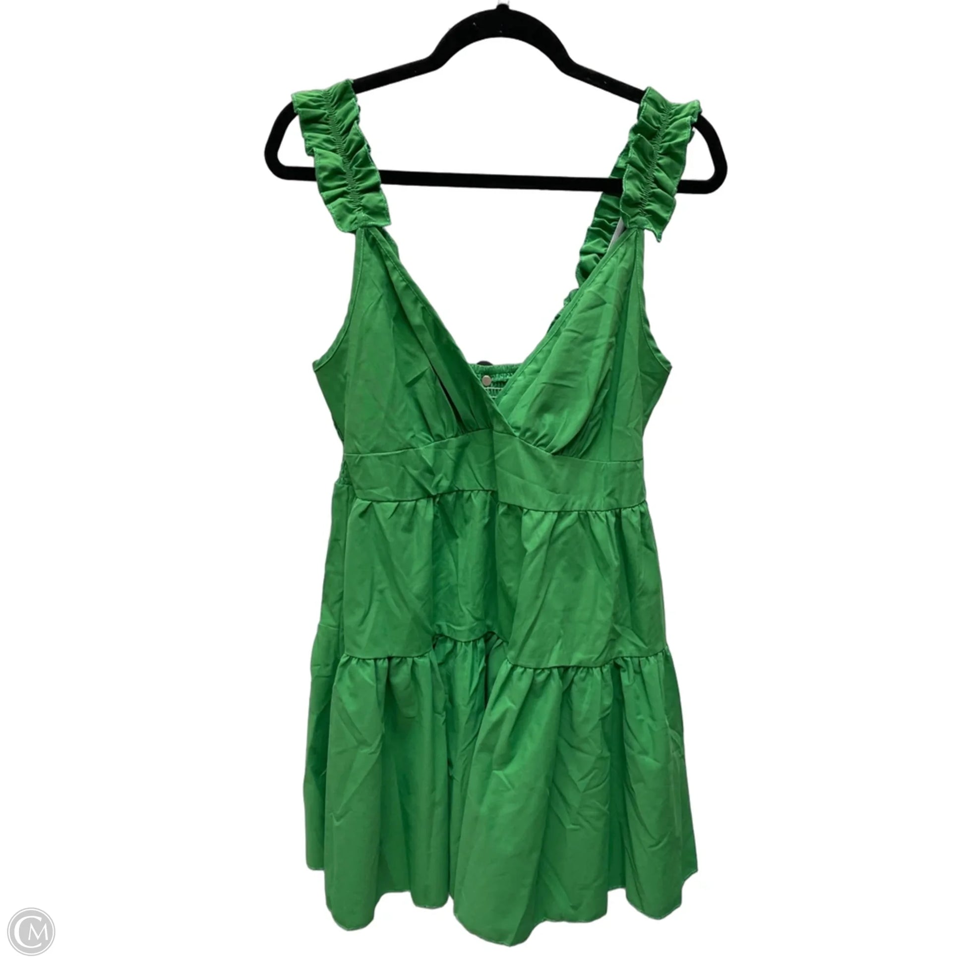 shein green dress short SHEIN Lady Women's Mint Green Pleated Casual Minimalist Vacation & Date Short Dress,Summer Dresses For Women