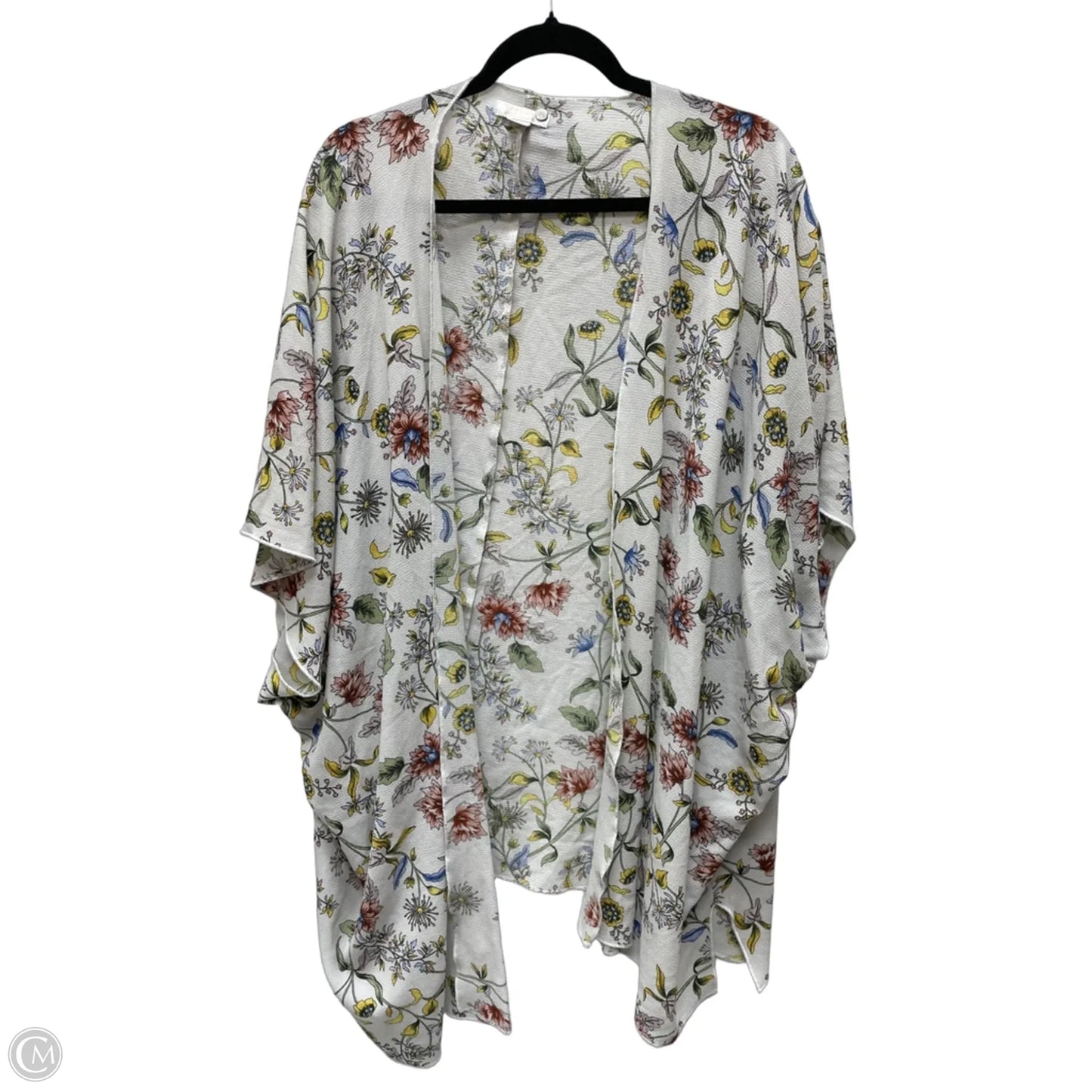 Kimono By Clothes Mentor In Floral Print, Size: L