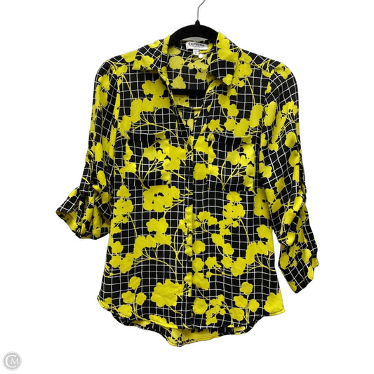 Blouse 3/4 Sleeve By Express In Multi-colored, Size: Xs