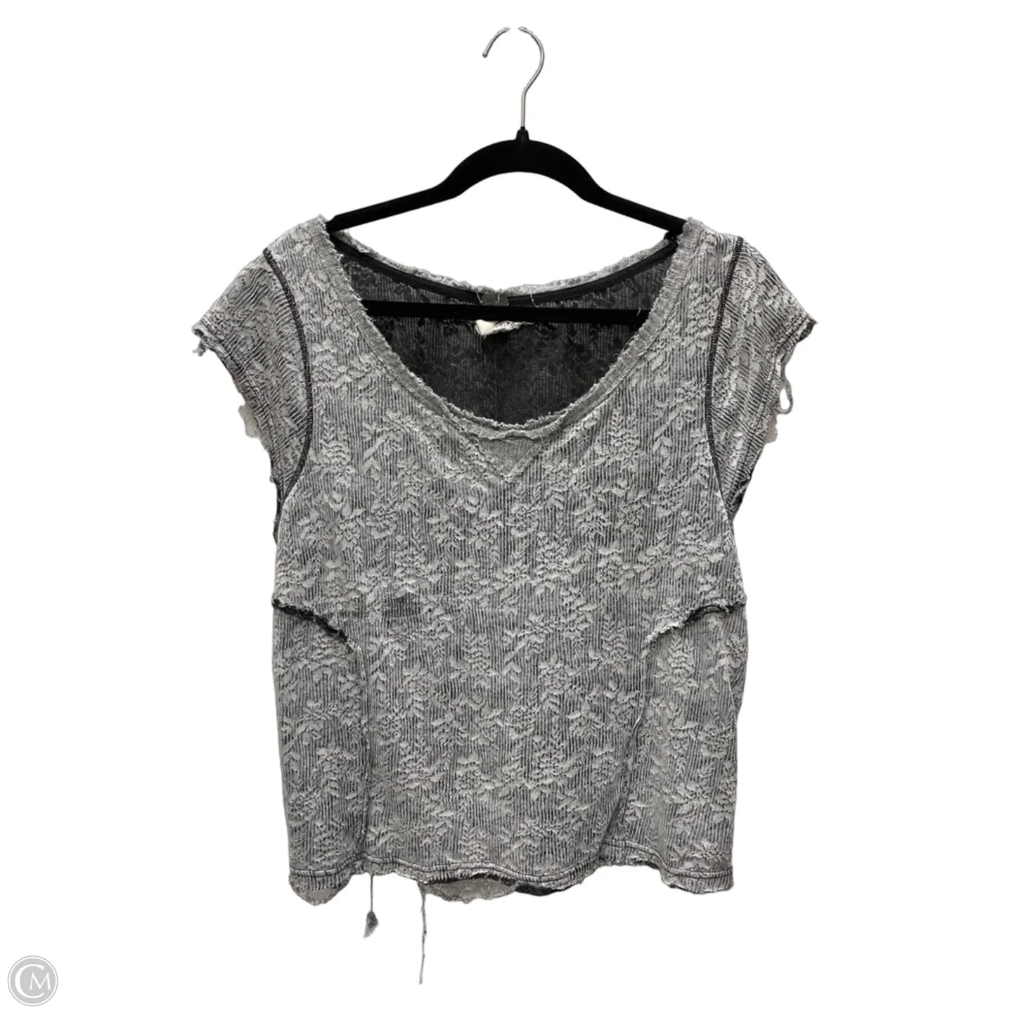 Top Short Sleeve By We The Free In Grey, Size: L