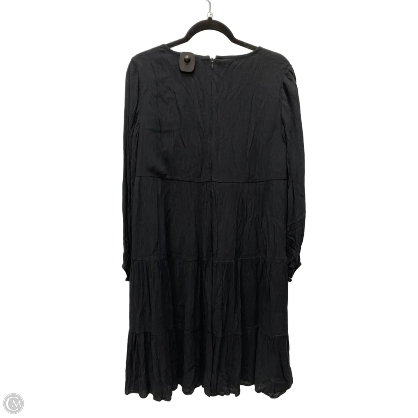 Dress Casual Midi By Loft In Black, Size: Mp