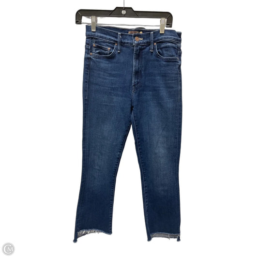 Jeans Straight By Mother In Blue Denim, Size: 6