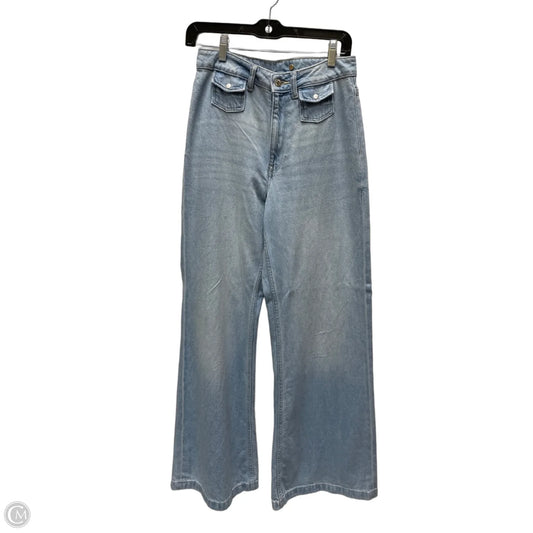 Jeans Wide Leg By Divided In Blue Denim, Size: 4