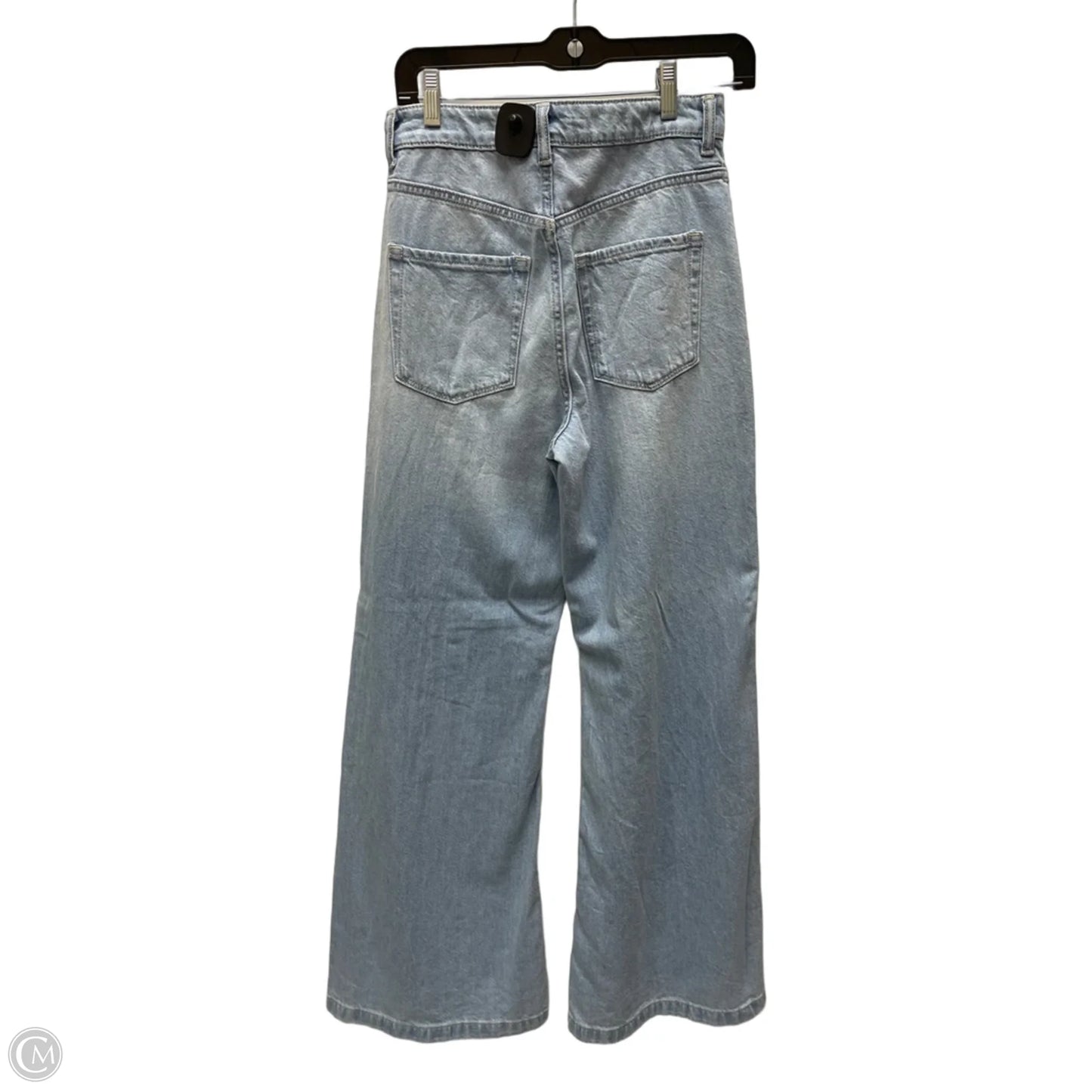 Jeans Wide Leg By Divided In Blue Denim, Size: 4