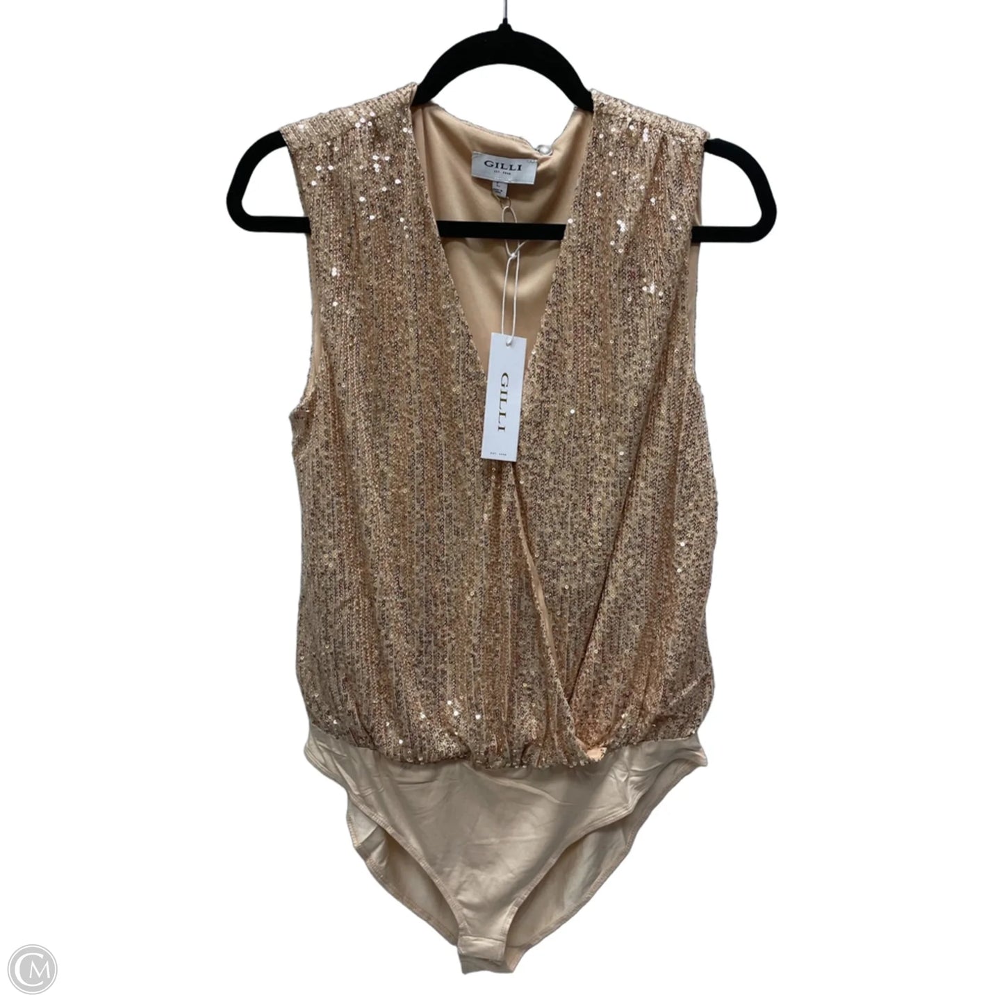 Bodysuit By Gilli In Rose Gold, Size: L