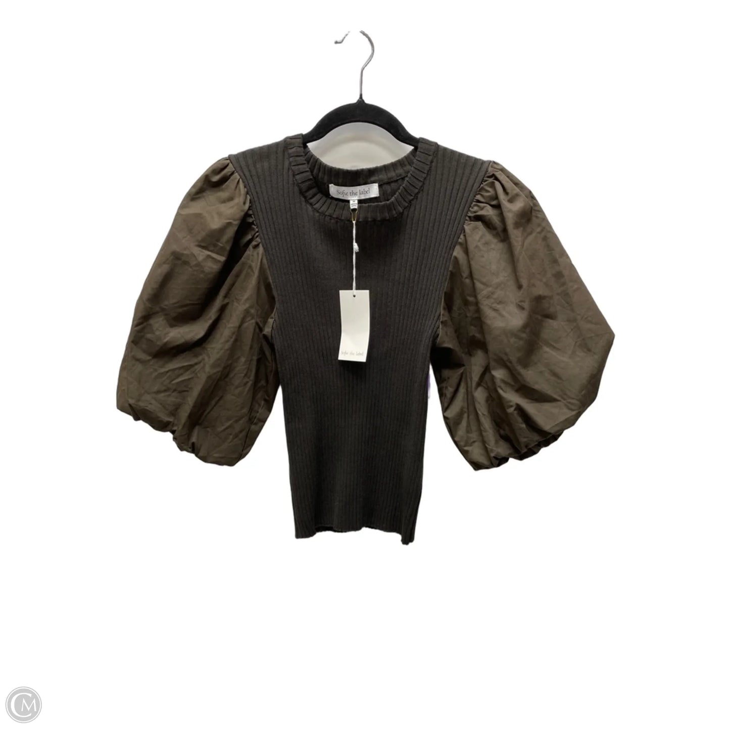 Top Short Sleeve By Clothes Mentor In Brown, Size: M
