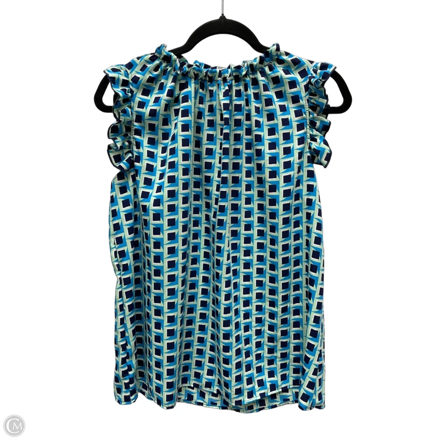Top Sleeveless By Ces Femme In Geometric Pattern, Size: S