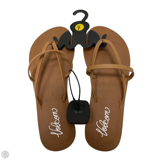 Sandals Flats By Volcom In Brown, Size: 7