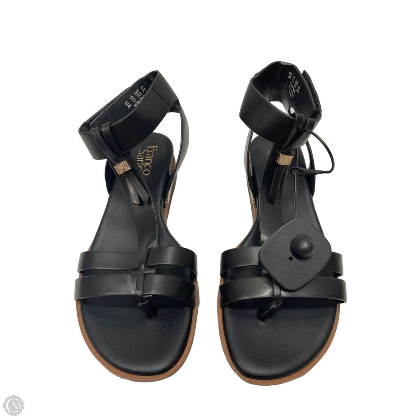 Sandals Heels Platform By Franco Sarto In Black, Size: 8