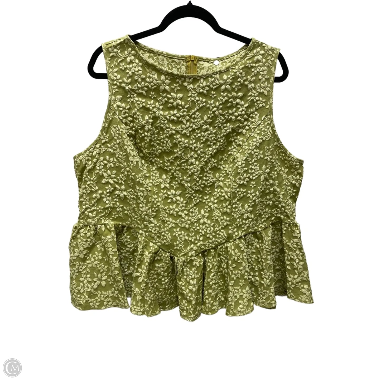 Top Sleeveless By Shein In Floral Print, Size: 4x