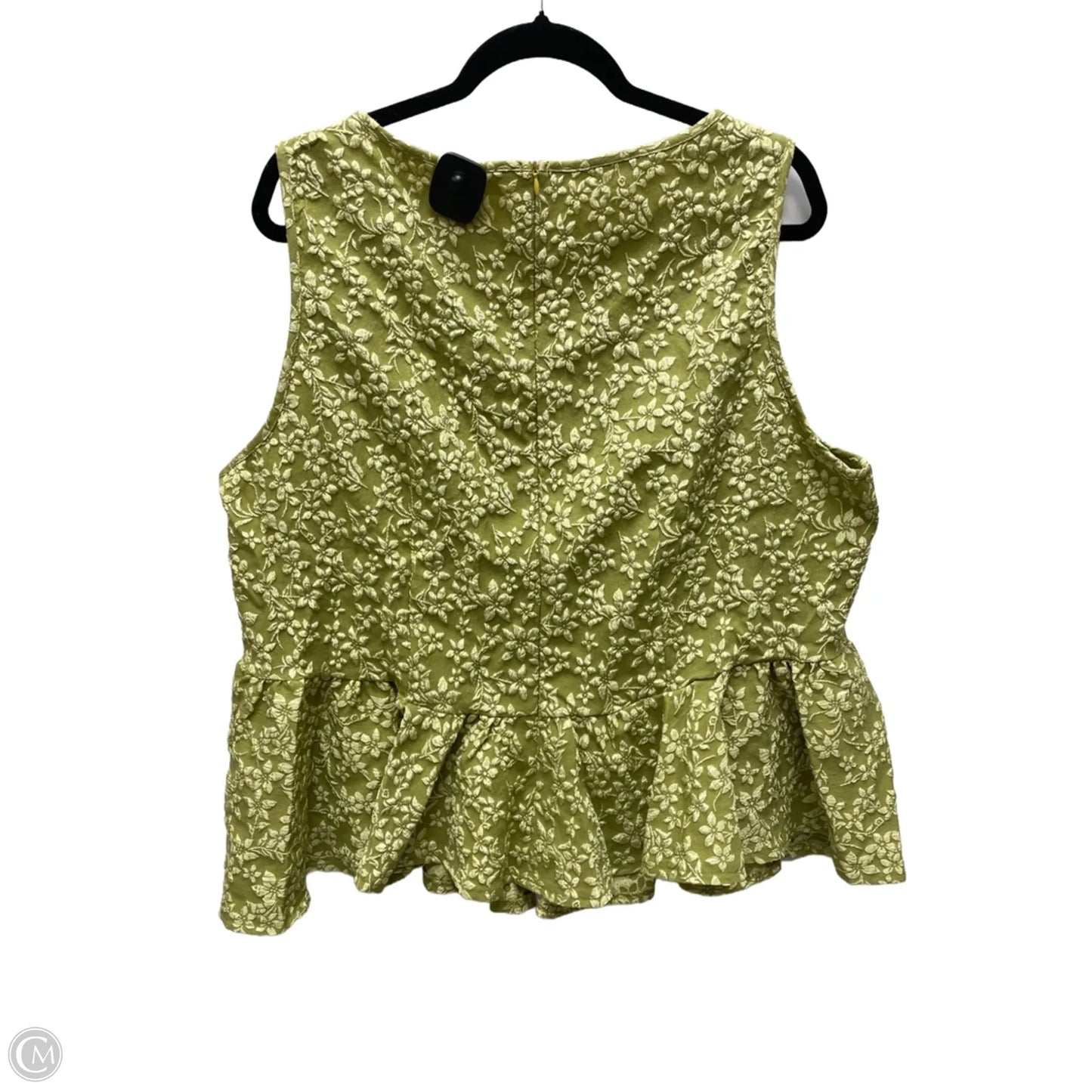 Top Sleeveless By Shein In Floral Print, Size: 4x