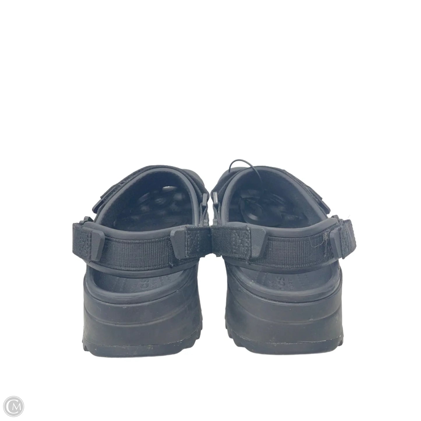 Shoes Heels Platform By Crocs In Black, Size: 6
