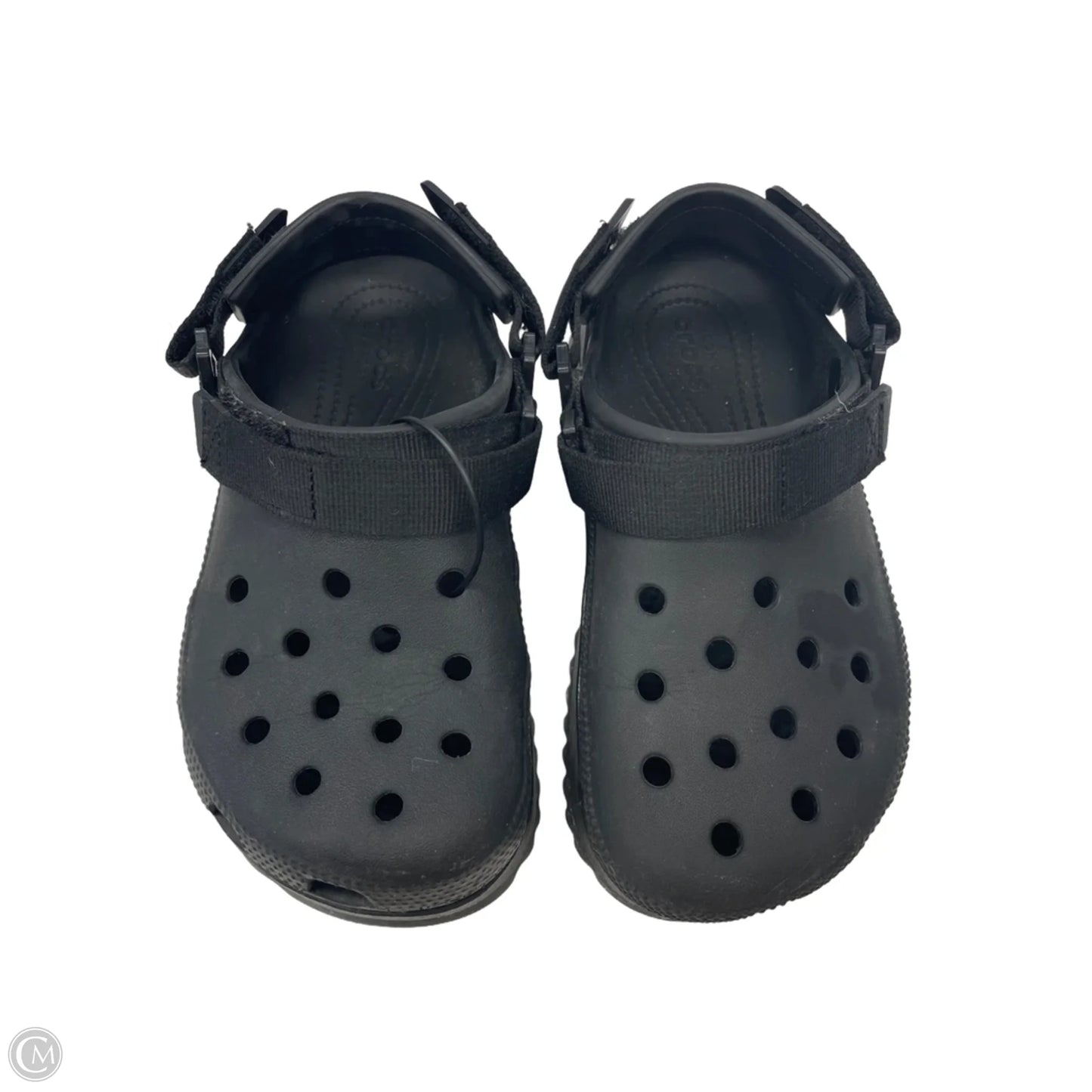 Shoes Heels Platform By Crocs In Black, Size: 6