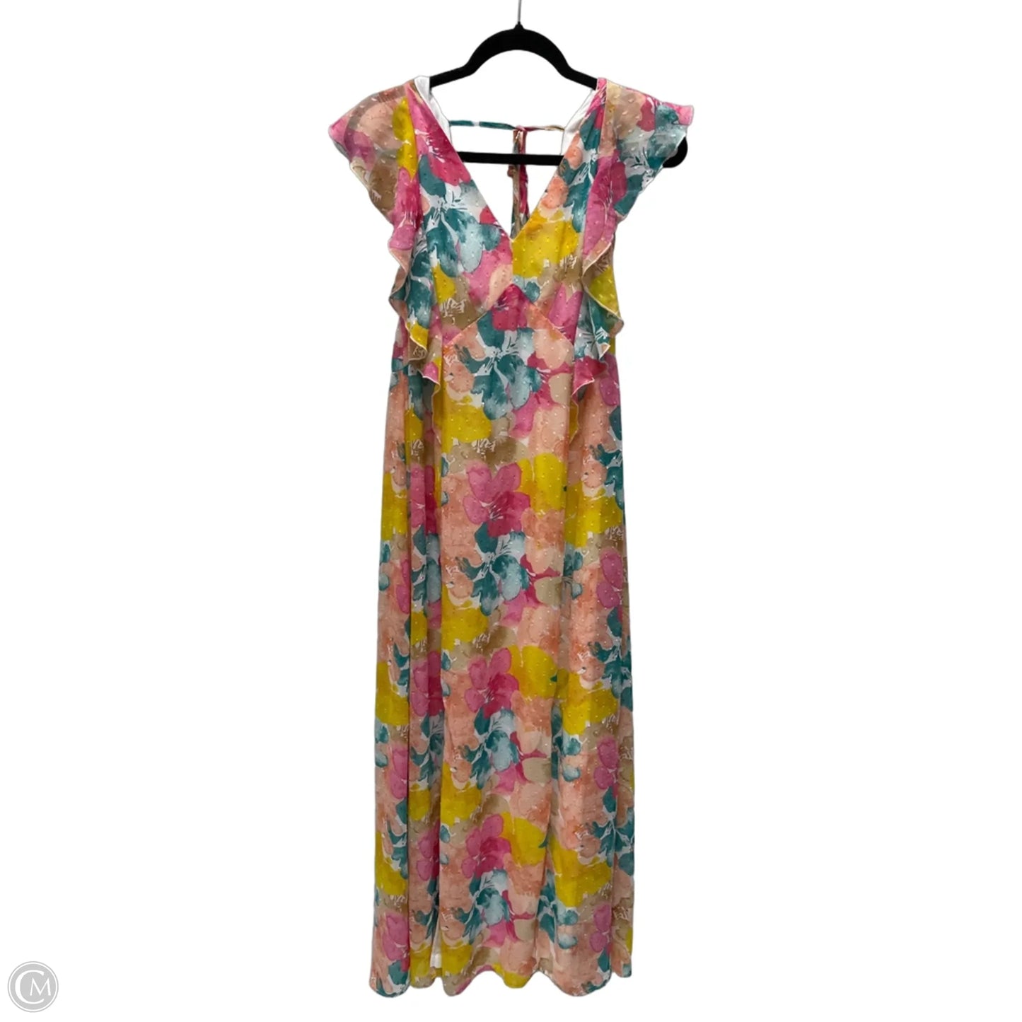 Dress Casual Maxi By Cato In Floral Print, Size: L