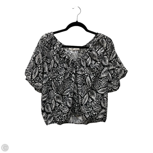 Top Short Sleeve By Loft In Floral Print, Size: M