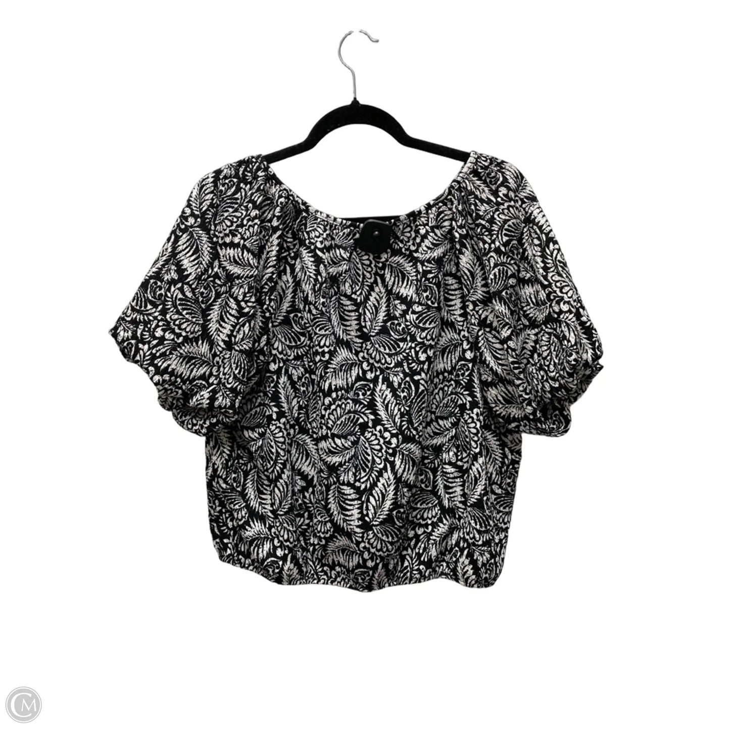 Top Short Sleeve By Loft In Floral Print, Size: M
