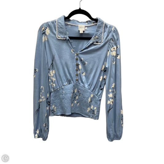 Top Long Sleeve By Maeve In Floral Print, Size: Xs