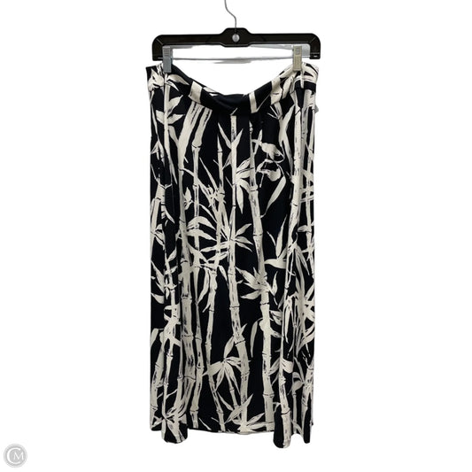 Skirt Maxi By Talbots In Black & Cream, Size: 8p