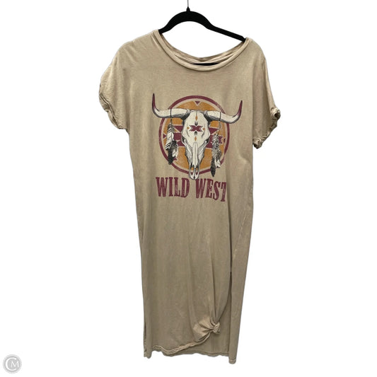 Dress Casual Maxi By Clothes Mentor In Tan, Size: S