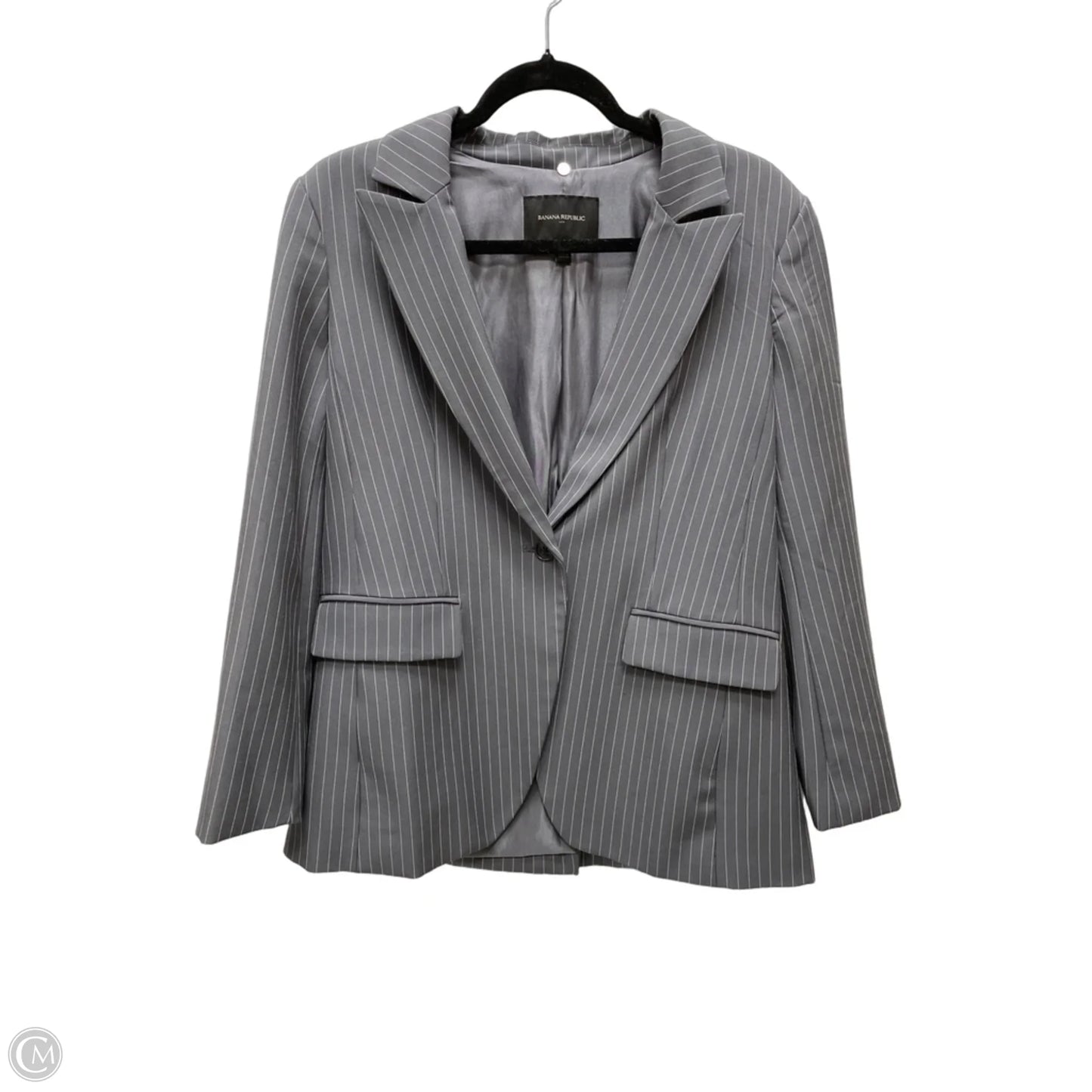 Blazer By Banana Republic In Striped Pattern, Size: M