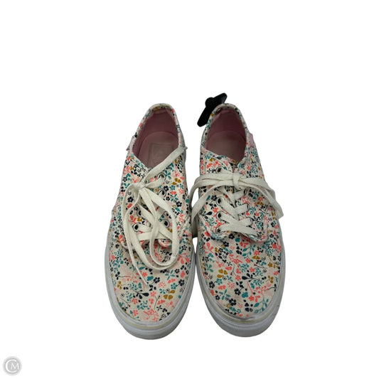 Shoes Sneakers By Vans In Floral Print, Size: 9.5