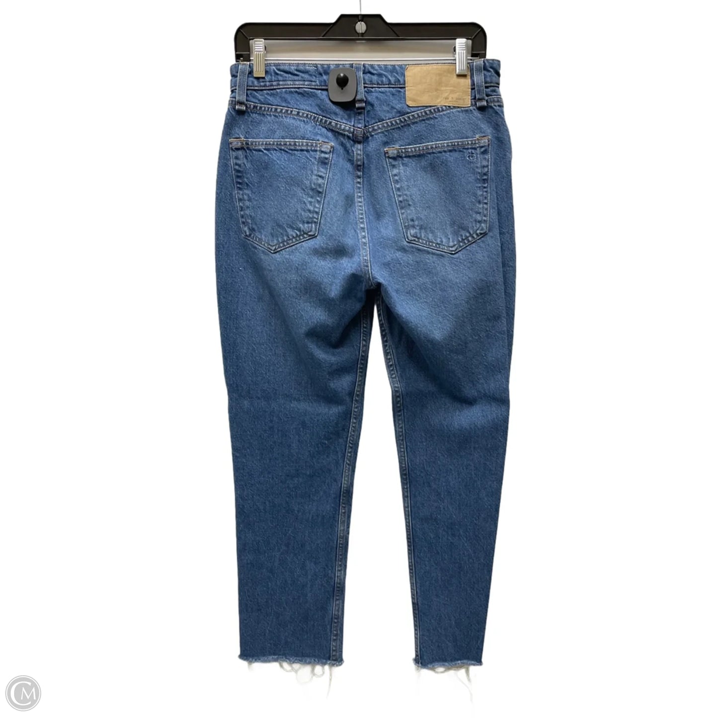 Jeans Straight By Rag And Bone In Blue Denim, Size: 6