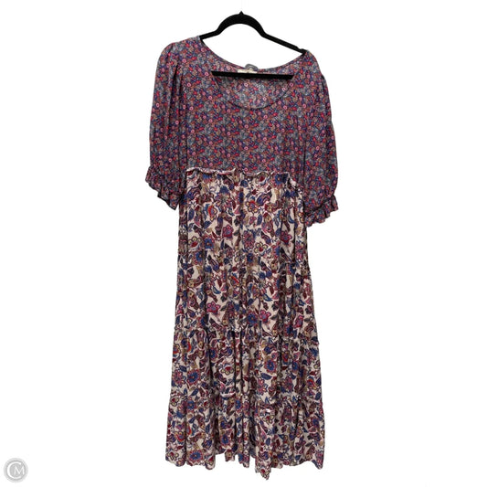 Dress Casual Maxi By Natural Life In Floral Print, Size: M