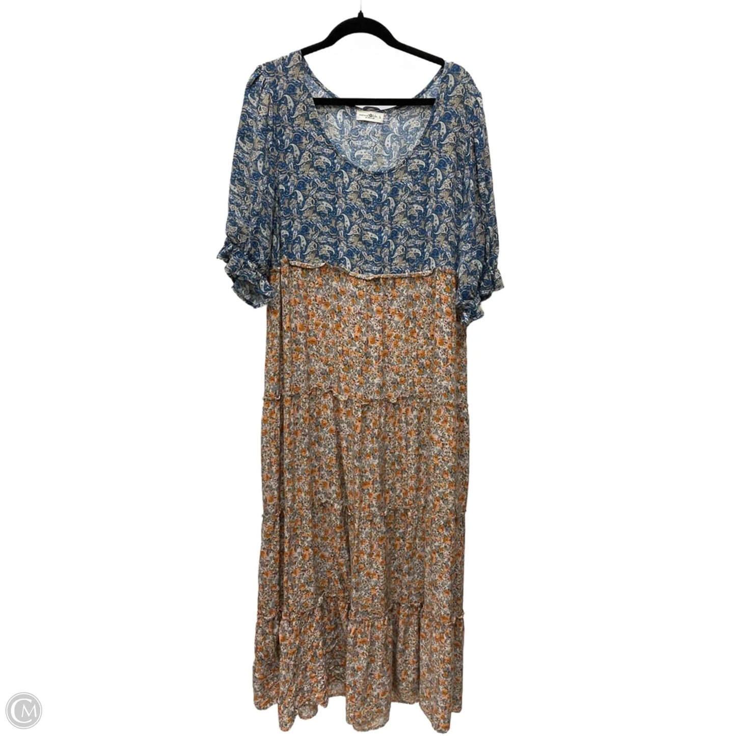 Dress Casual Maxi By Natural Life In Floral Print, Size: L