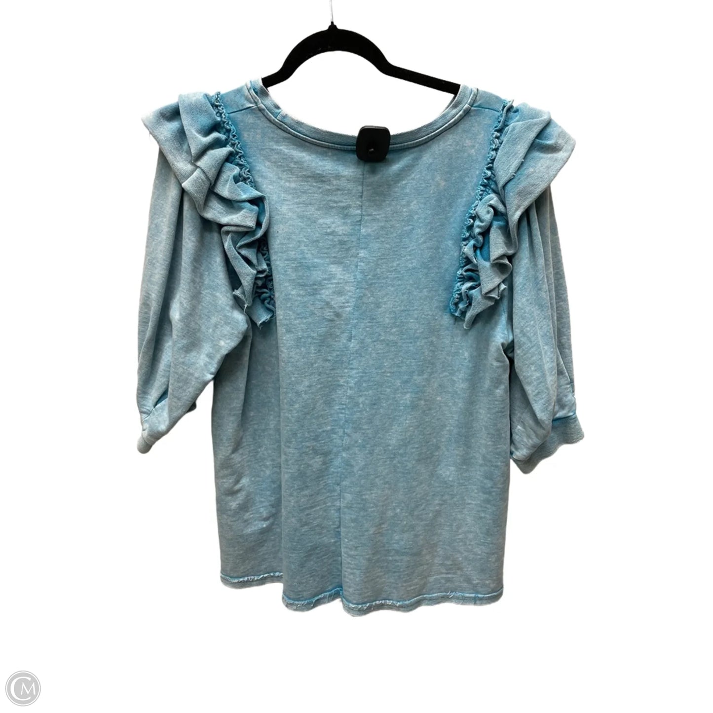 Top Long Sleeve By Umgee In Blue, Size: L