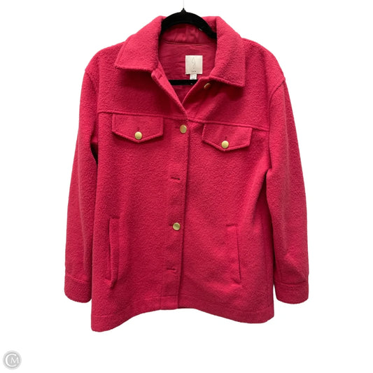 Jacket Shirt By Joie In Pink, Size: Xs