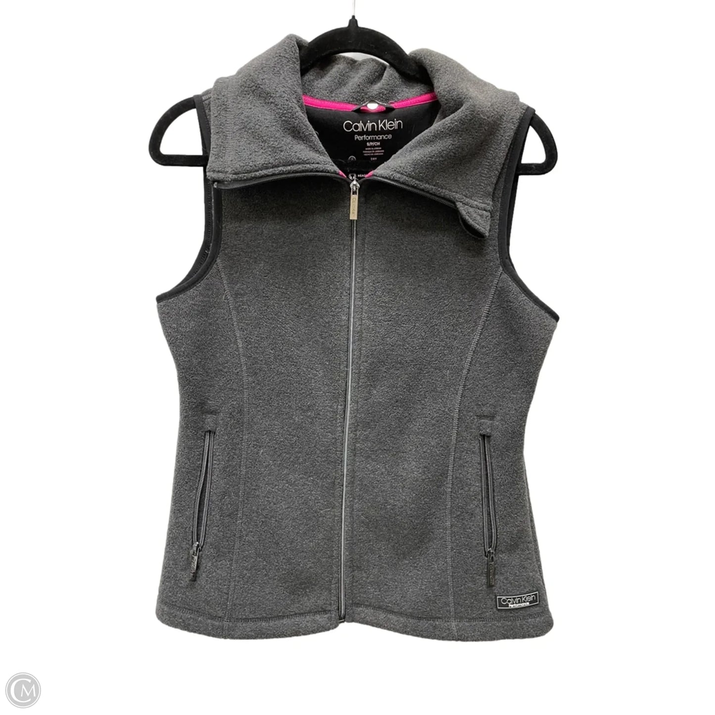 Vest Faux Fur & Sherpa By Calvin Klein Performance In Grey, Size: S