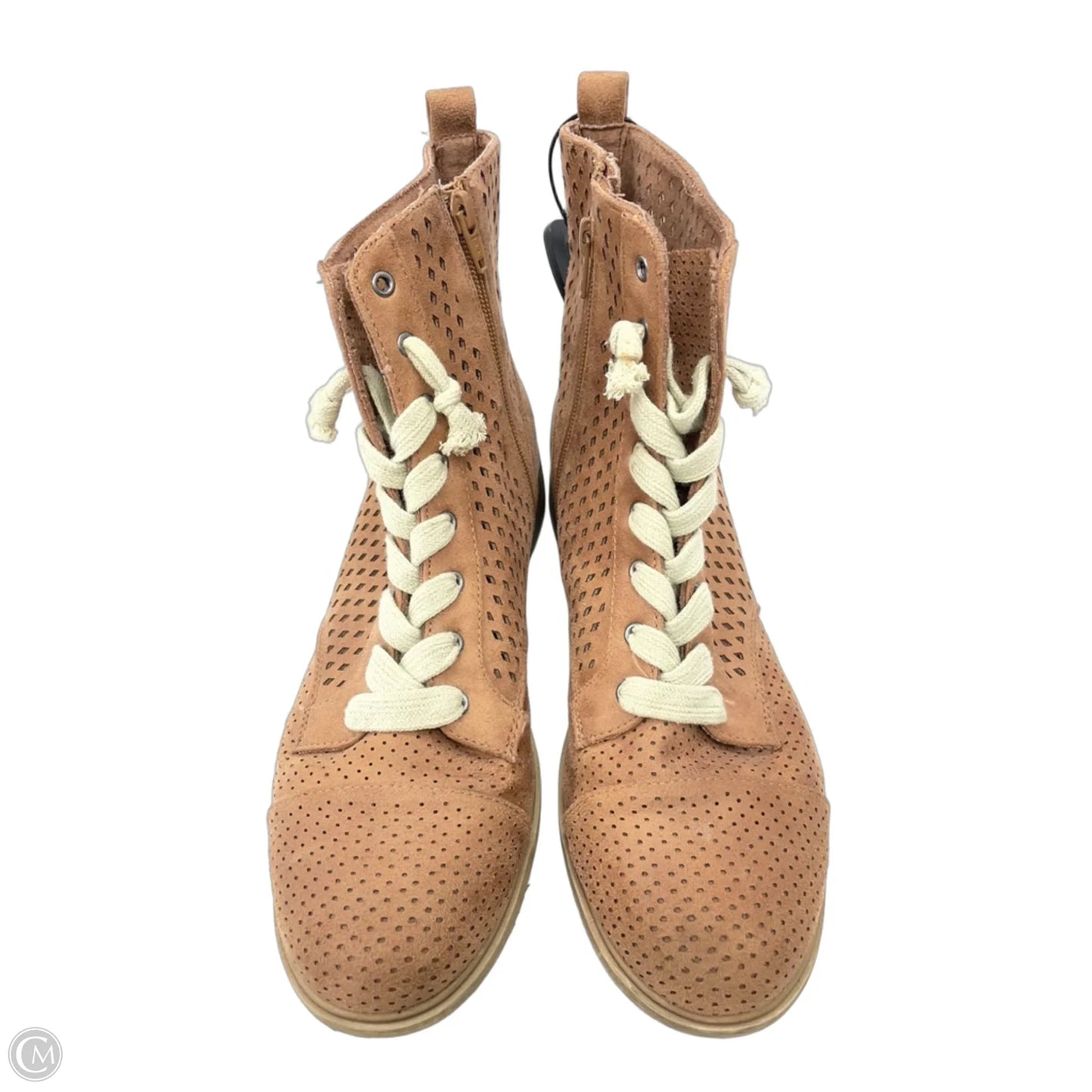 Boots Ankle Heels By Report In Brown, Size: 9.5