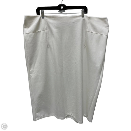 Skirt Maxi By Cato In Cream, Size: 26