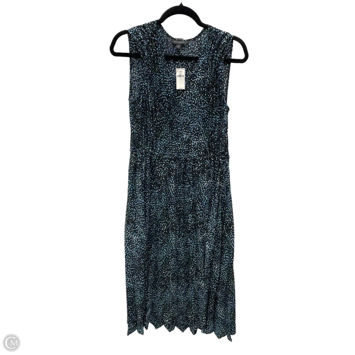 Dress Casual Midi By Banana Republic In Polkadot Pattern, Size: M