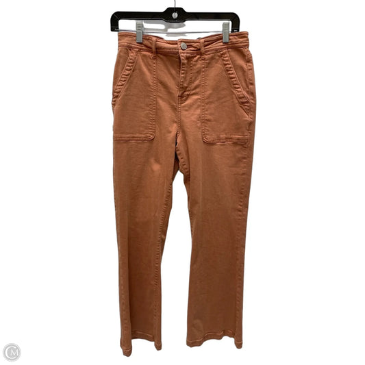 Jeans Wide Leg By Knox Rose In Orange Denim, Size: 8