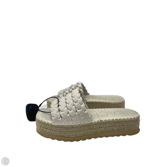 Sandals Heels Platform By Matisse In Beige, Size: 9