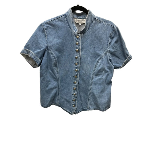 Top Short Sleeve By Clothes Mentor In Blue Denim, Size: L