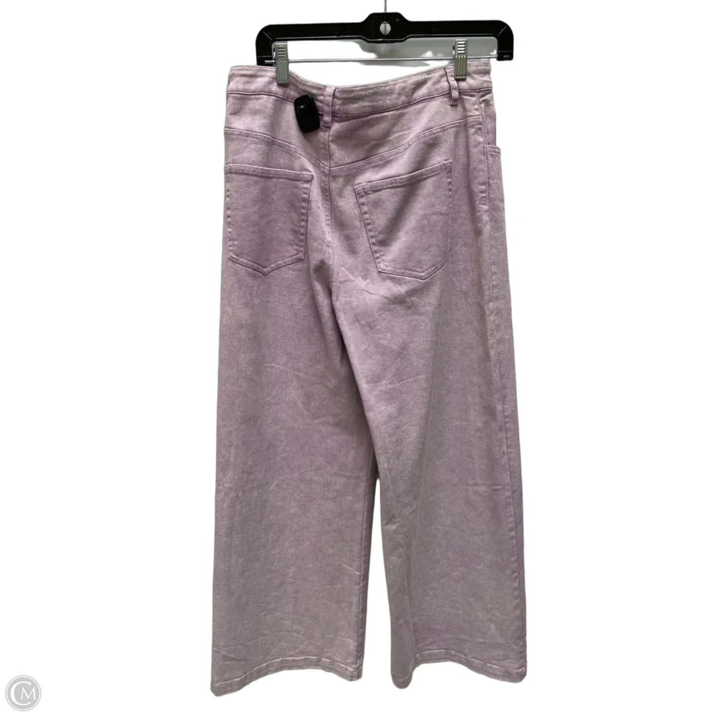 Jeans Wide Leg By Clothes Mentor In Purple Denim, Size: 12