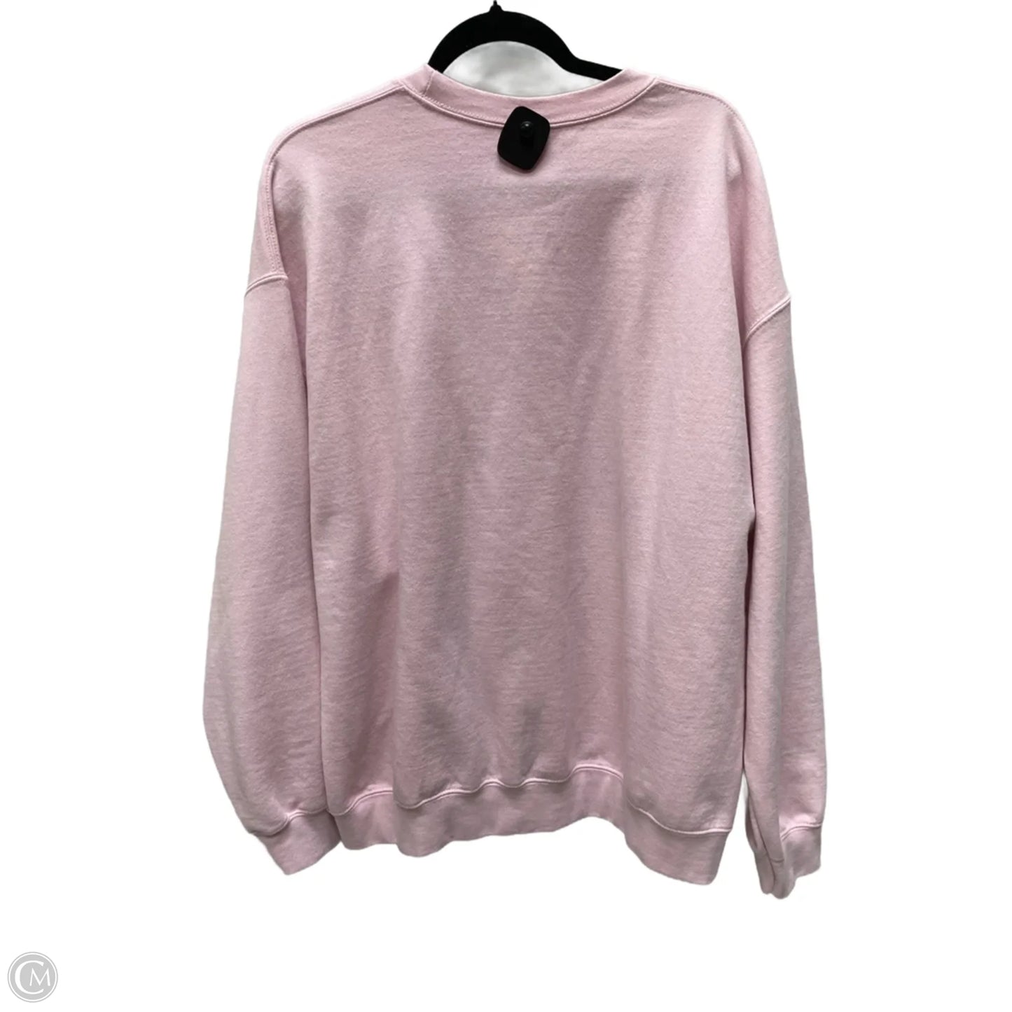 Top Long Sleeve By Gildan In Pink, Size: Xl