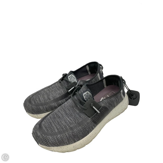 Shoes Flats By Hey Dude In Grey, Size: 8