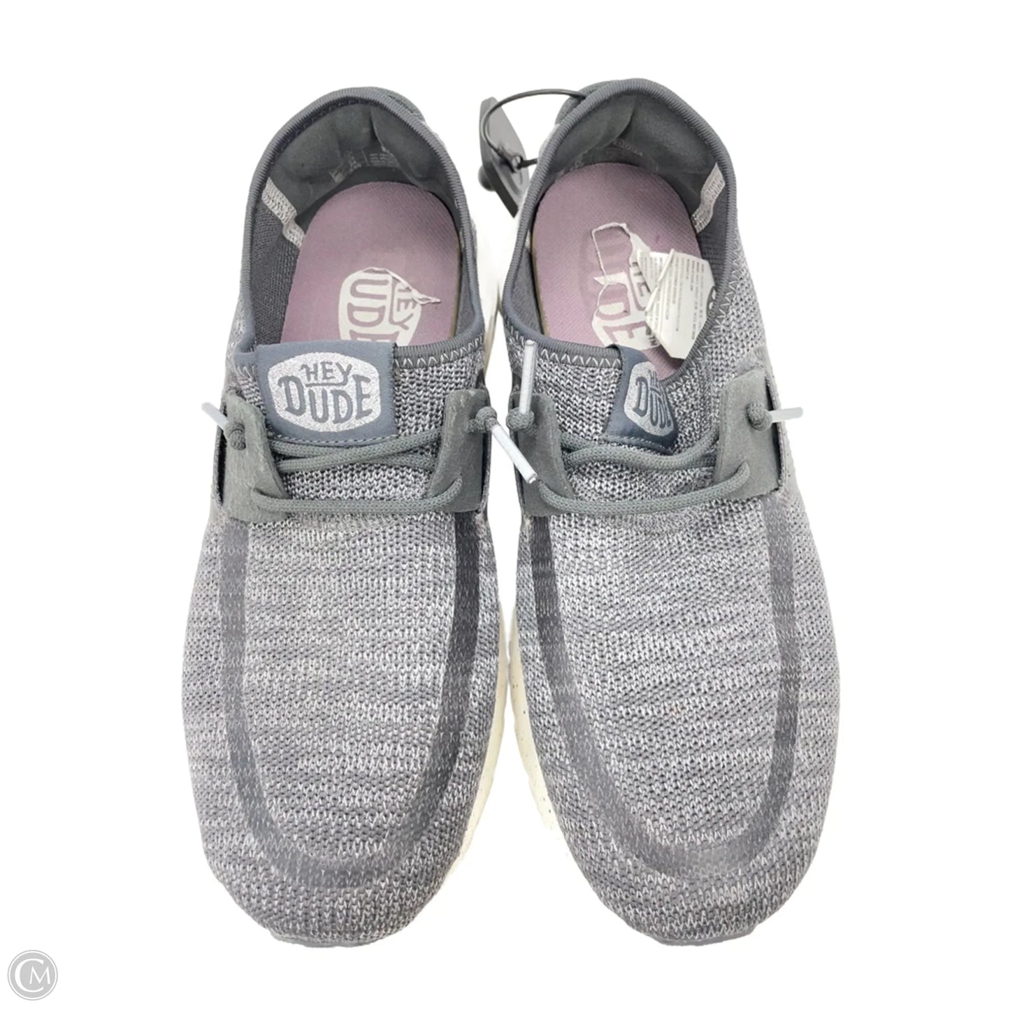 Shoes Flats By Hey Dude In Grey, Size: 8