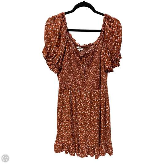 Dress Casual Short By Auw In Floral Print, Size: 3x