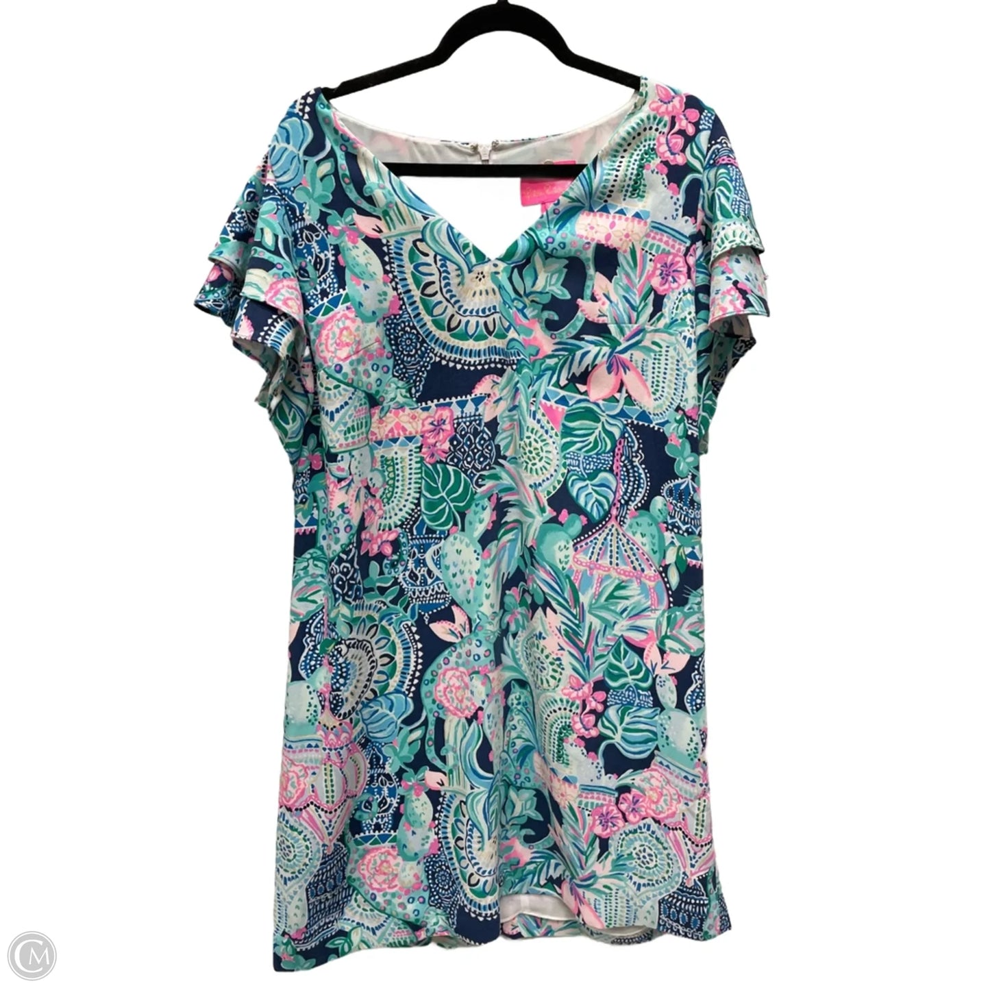 Dress Designer By Lilly Pulitzer In Floral Print, Size: L