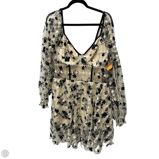 Dress Party Short By Clothes Mentor In Floral Print, Size: 3x