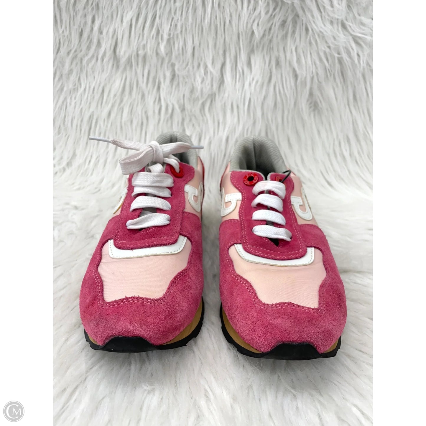 Shoes Sneakers By Clothes Mentor In Pink & White, Size: 6.5