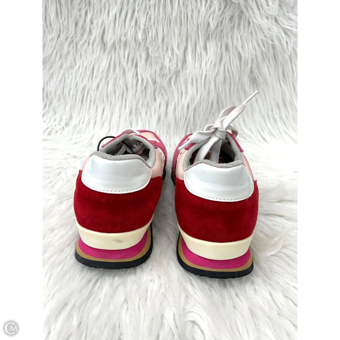 Shoes Sneakers By Clothes Mentor In Pink & White, Size: 6.5