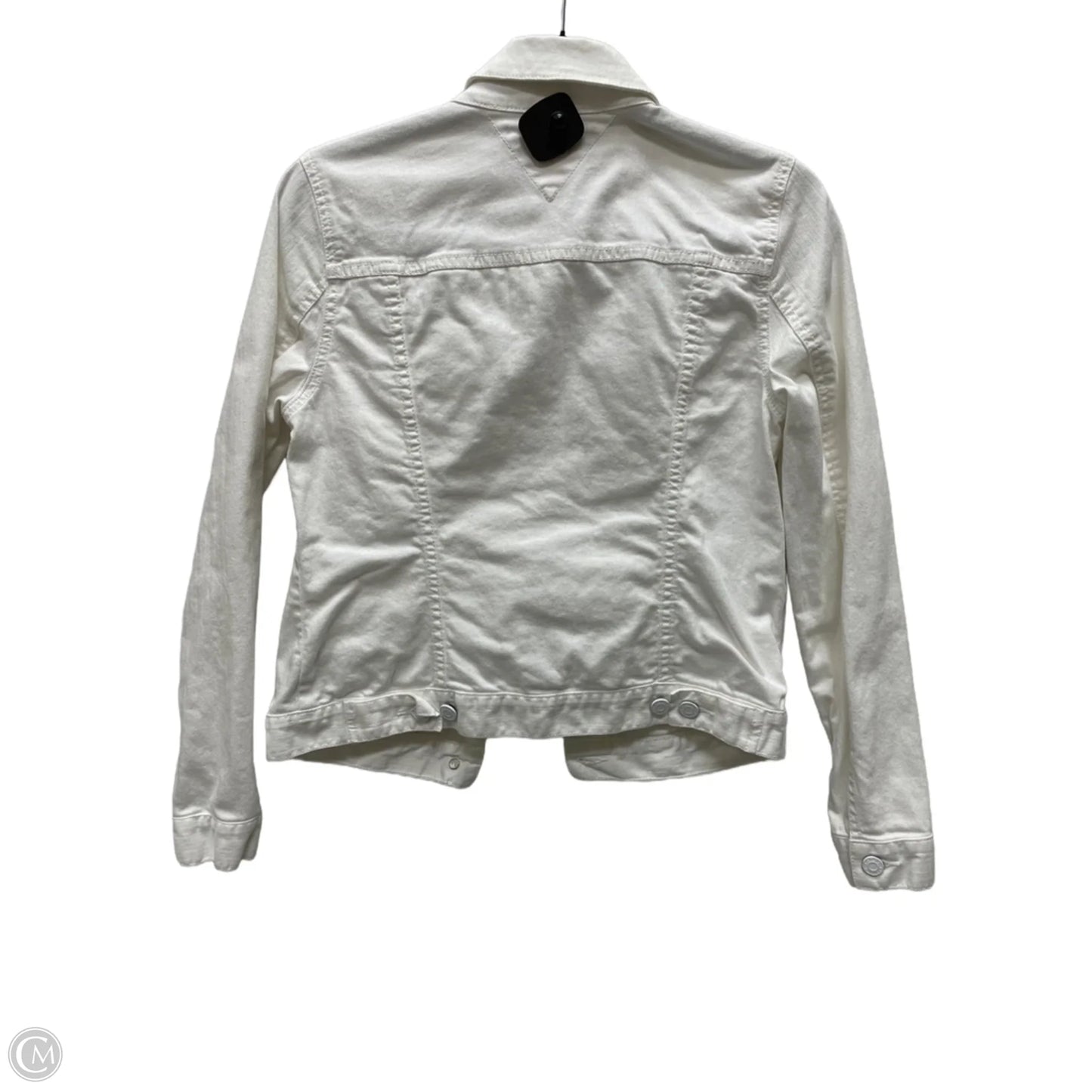 Jacket Denim By Tommy Hilfiger In White Denim, Size: M