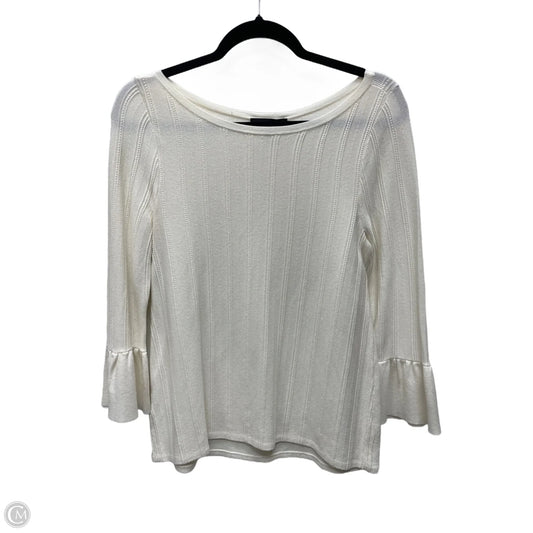 Sweater By Ann Taylor In Cream, Size: Xs